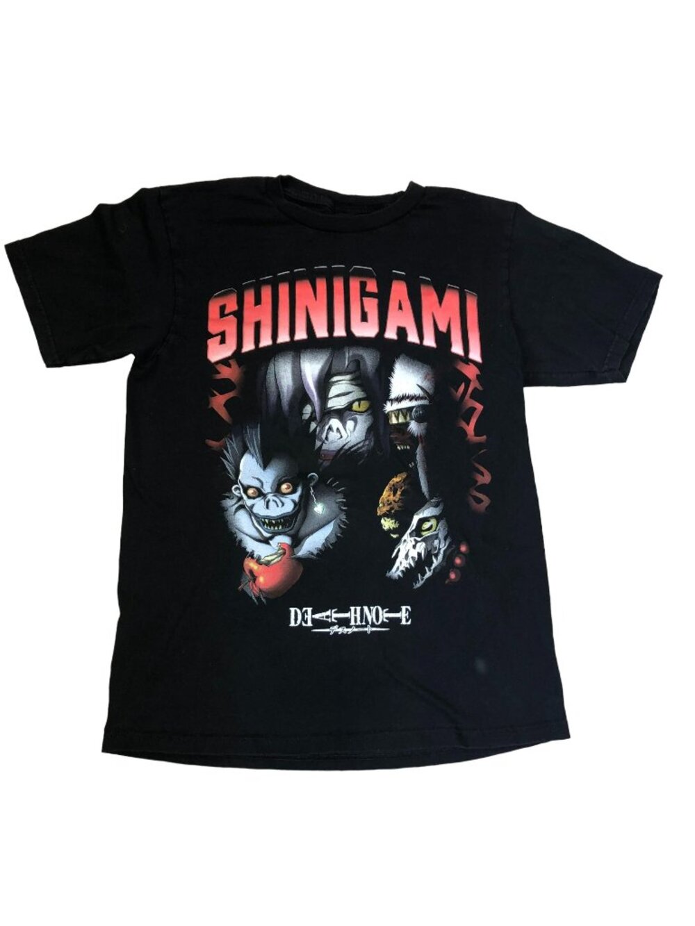 Black Shinigami Death Note T Shirt Sz S Black Anime Hot Topic Short Sleeve Mens
